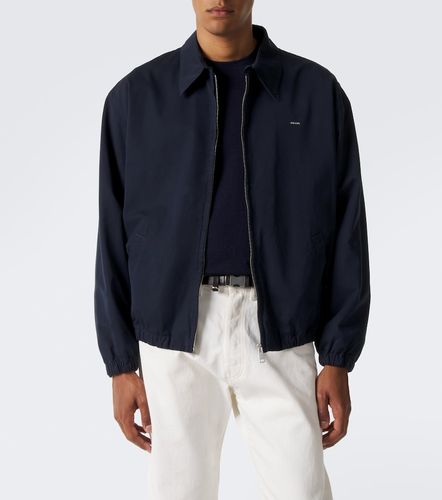 Giacca blouson in cotone con logo - Prada - Modalova