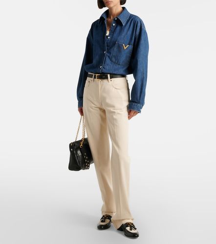 Valentino Camicia VGold in chambray - Valentino - Modalova