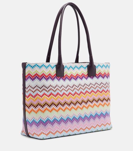 Borsa a zig zag con lamé e pelle - Missoni - Modalova