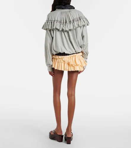 Ruffled asymmetric cotton miniskirt - Dries Van Noten - Modalova