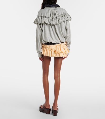 Ruffled asymmetric cotton miniskirt - Dries Van Noten - Modalova
