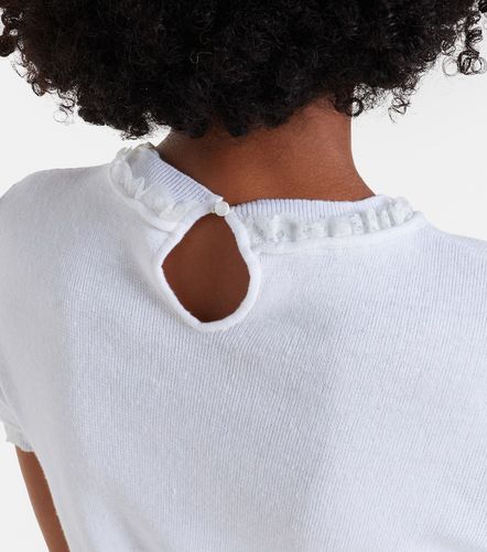 Shushu/Tong Top de lino con encaje - Shushu/Tong - Modalova