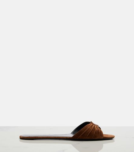 Cassandre suede slides - Saint Laurent - Modalova