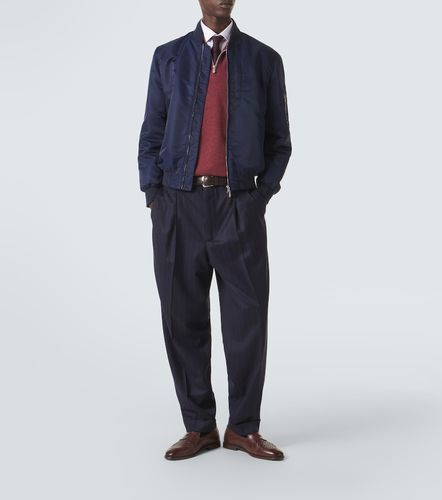 Chaqueta bomber con algodón - Brunello Cucinelli - Modalova