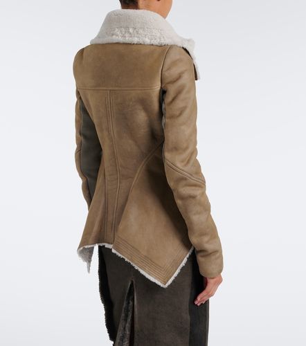 Naska shearling-lined leather jacket - Rick Owens - Modalova