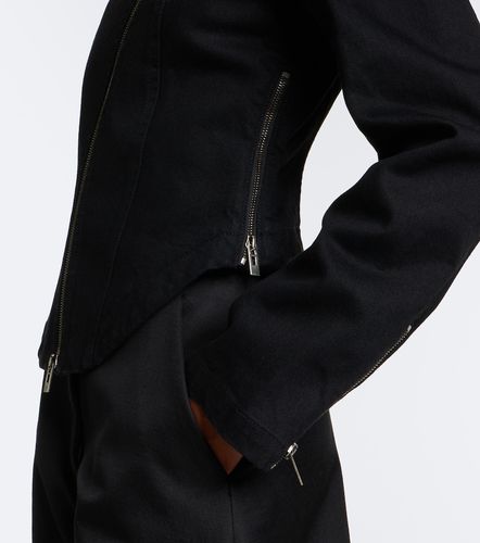 Alaia Denim biker jacket - Alaia - Modalova