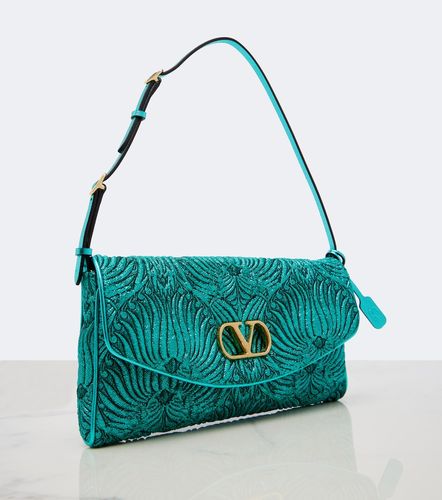 Schultertasche DeVain Small aus Jacquard - Valentino Garavani - Modalova