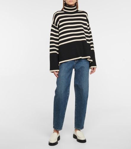 Rollkragenpullover aus Wolle und Baumwolle - Toteme - Modalova