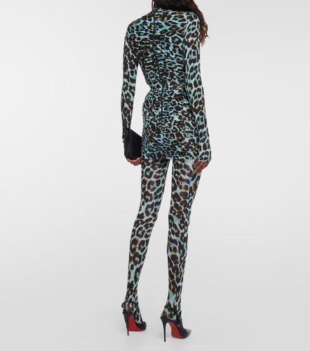 Cadie leopard-print tights - Alex Perry - Modalova