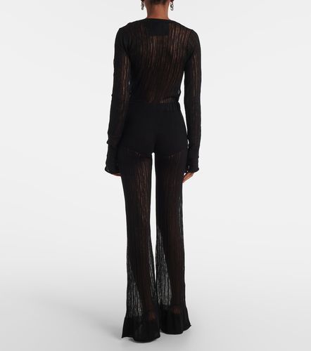 Didu Pantaloni flared in similpelle - Didu - Modalova