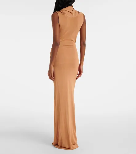 Draped semi-sheer maxi skirt - Aya Muse - Modalova