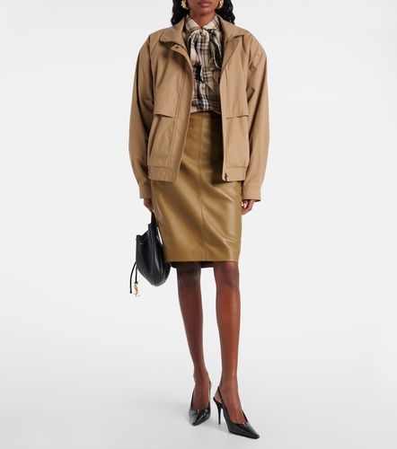 Cassandre leather pencil skirt - Saint Laurent - Modalova