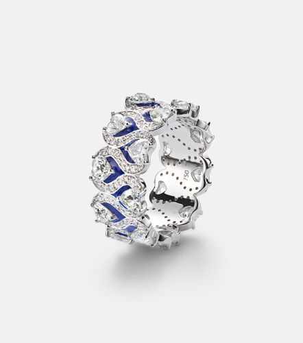 Anillo Roman Heart de oro blanco de 18 ct con diamantes - Kamyen - Modalova