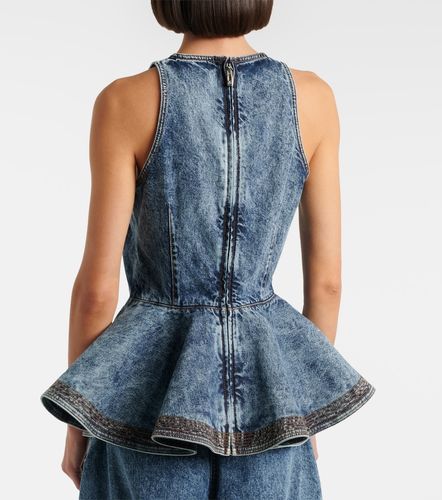 Alaia Peplum denim top - Alaia - Modalova