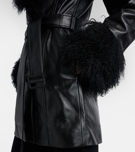 Sefa belted leather jacket - Nili Lotan - Modalova