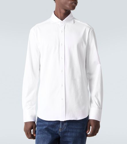 Camisa de popelín de algodón - Brunello Cucinelli - Modalova
