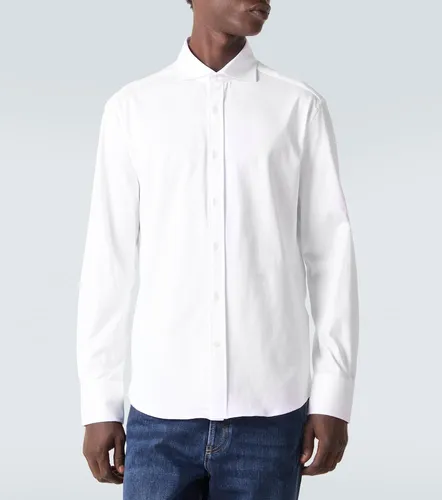 Cotton poplin shirt - Brunello Cucinelli - Modalova