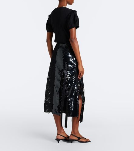 Falda midi de encaje con lentejuelas - Simone Rocha - Modalova