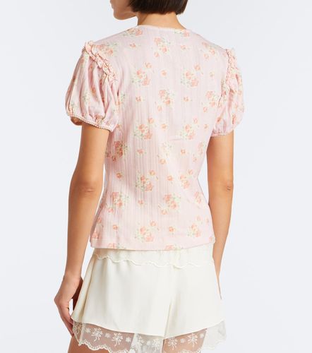 Cardigan in cotone pointelle floreale - Simone Rocha - Modalova