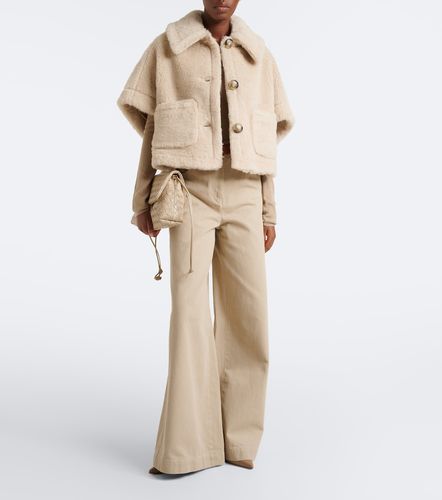 Alpaca, wool, and silk teddy cape - Max Mara - Modalova