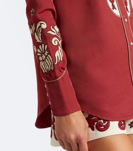 Duke embroidered wool-blend shirt - Alemais - Modalova