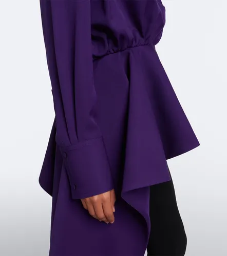 Mugler Peplum wool blouse - Mugler - Modalova