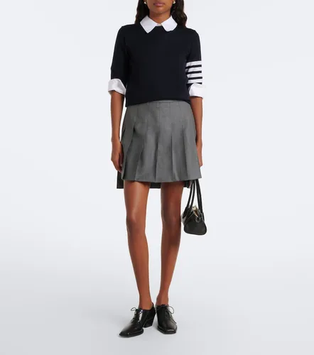 Minigonna in lana plissé - Thom Browne - Modalova