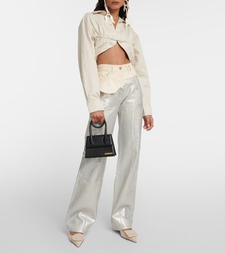 Top La chemise Machou in cotone e lino - Jacquemus - Modalova