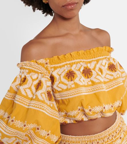 Crop top Cañaveral de algodón bordado - Johanna Ortiz - Modalova