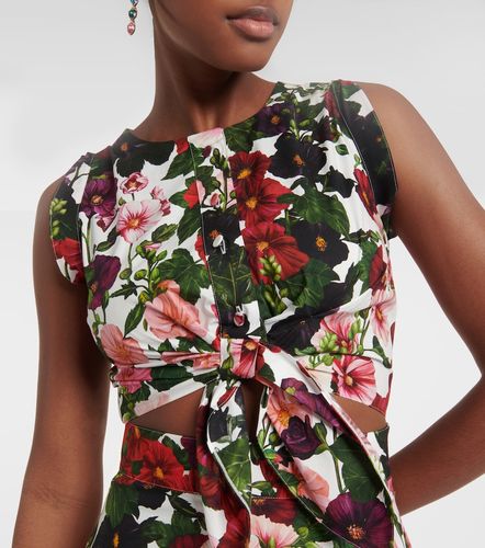 Abito midi in misto cotone - Oscar de la Renta - Modalova