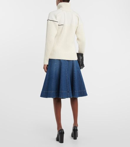 Pullover in lana con collo doppio - Victoria Beckham - Modalova