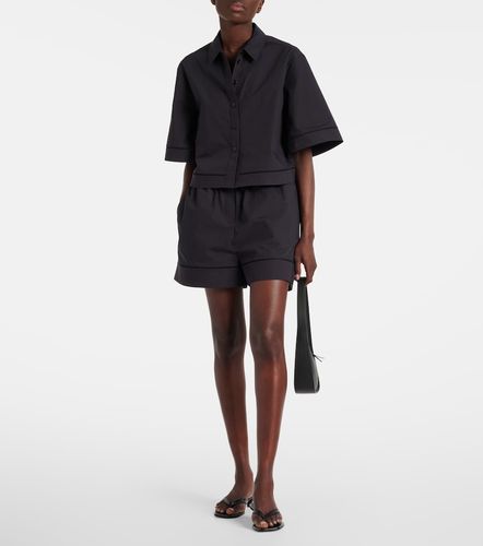 Embroidered cotton poplin shorts - Rohe - Modalova