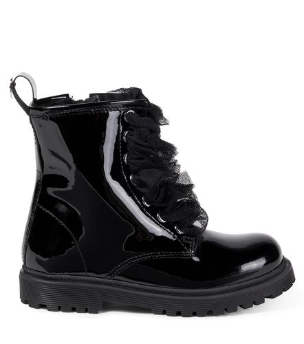 Botas de charol con forro de borrego - Monnalisa - Modalova