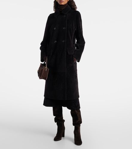 Double-breasted shearling coat - Yves Salomon - Modalova