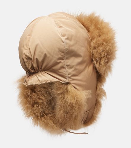 Shearling-trimmed down hat - Yves Salomon - Modalova