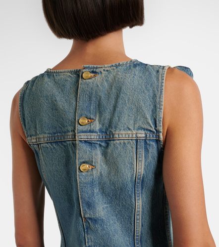 Abito midi in denim con fiocco - Ganni - Modalova