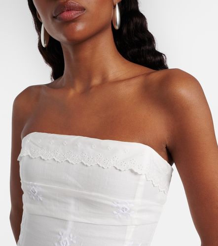 Scalloped cotton-blend bandeau top - Magda Butrym - Modalova