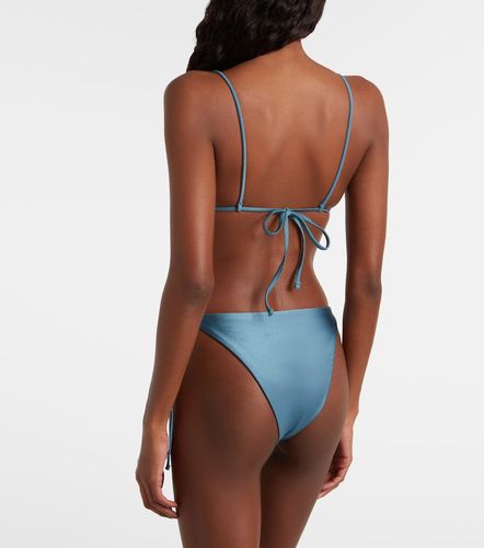Via metallic-effect bikini top - Jade Swim - Modalova