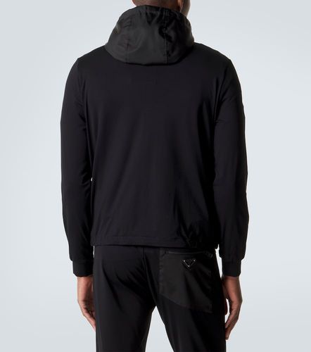 Re-Nylon and cotton-blend hoodie - Prada - Modalova