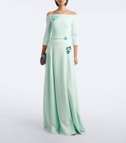 Abito lungo Amadora in crêpe off-shoulder - Safiyaa - Modalova