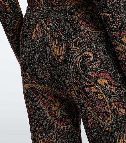 Pantalones flared de jacquard con paisley - Etro - Modalova