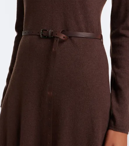 Monili belted cotton midi dress - Brunello Cucinelli - Modalova