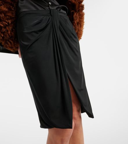 Tom Ford Draped jersey midi skirt - Tom Ford - Modalova