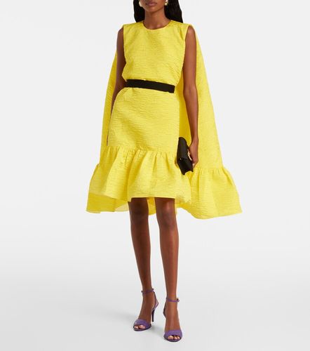 Elia caped ruffled cloque minidress - Roksanda - Modalova