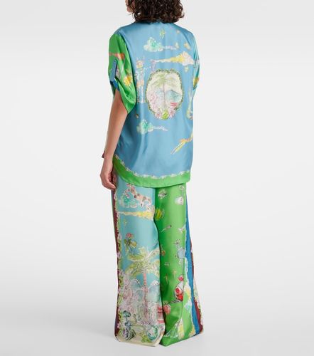Alémais Camisa Daria de satén de seda estampada - Alemais - Modalova