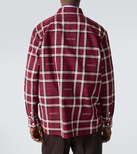 Hemd Script aus Baumwoll-Jacquard - Gucci - Modalova