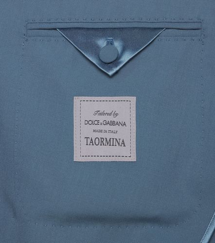 Double-breasted wool poplin suit jacket - Dolce&Gabbana - Modalova