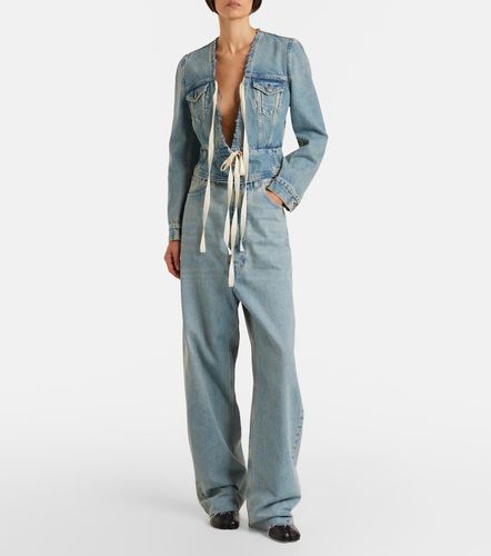 Frayed straight jeans - Maison Margiela - Modalova