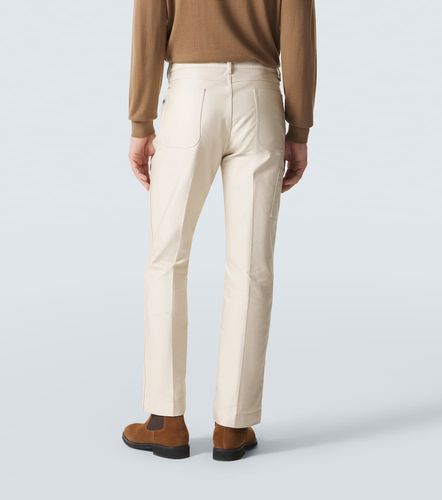 Pantalones rectos de satén de algodón - Tom Ford - Modalova
