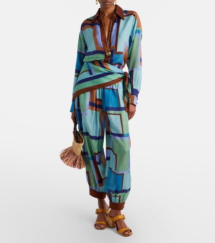 Como printed silk satin shirt - Zimmermann - Modalova